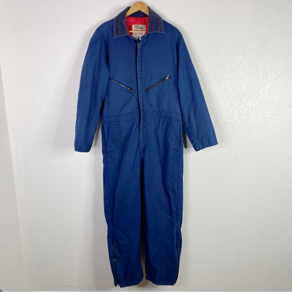 Vintage Walls Blue Blizzard Pruf Ski Snowboarding Coveralls